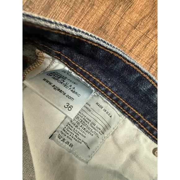 AG Adriano Goldschmied Men's The Graduate Tailored Leg Blue Jeans Sz 36x33 - Picture 5 of 9